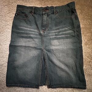 Express Women's Dark Denim Skirt